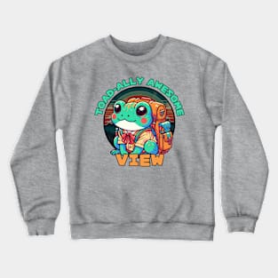 Hiking frog Crewneck Sweatshirt